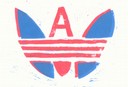 Heiland, Katharina_Logo-Variation zu Adidas_Linolschnitt in 2 Farben mit verlorener Platte_2012_8b_2.jpg